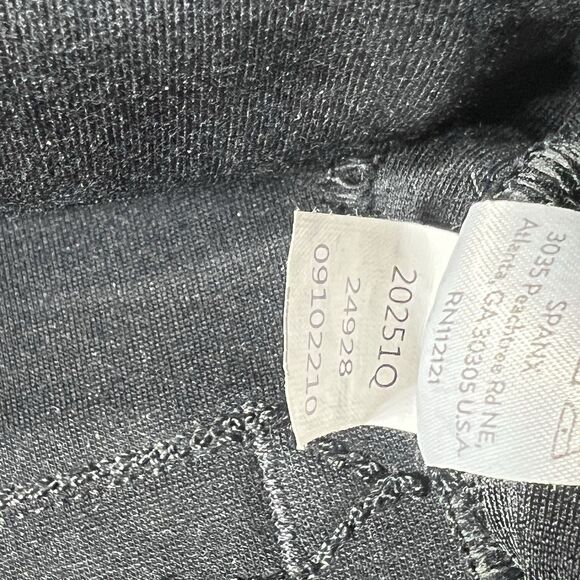 Spanx Pants Womens Sz PM Black The Perfect Pant Ankle Backseam Skinny Leggings - Picture 11 of 12